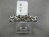 ESTATE 1.30CT DIAMOND 14KT WHITE GOLD 3D 5 STONE ETOILE WEDDING ANNIVERSARY RING