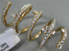 ESTATE EXTRA LARGE 1.54CT DIAMOND 18KT ROSE GOLD OPEN SWIRL ETOILE FLEXIBLE RING