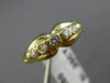 ESTATE .20CT DIAMOND 14KT YELLOW GOLD 3D 5 STONE WEDDING ANNIVERSARY RING #22008