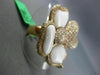 ESTATE EXTRA LARGE 1.90CT DIAMOND & AAA AGATE 18K ROSE GOLD 3D HEART FLOWER RING