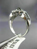 ESTATE WIDE .50CT WHITE & BLACK DIAMOND 14KT WHITE GOLD 3D PAVE FLOWER FUN RING