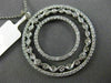 ESTATE 1.26CT DIAMOND 14KT WHITE GOLD 3D FILIGREE BY THE YARD CIRCULAR PENDANT