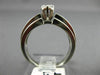 ESTATE .34CT DIAMOND 14KT WHITE GOLD 3D CLASSIC SOLITAIRE ENGAGEMENT RING #19540