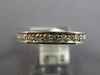 .88CT DIAMOND 14KT WHITE GOLD CHANNEL SHARED PRONG 3mm WEDDING ANNIVERSARY RING
