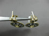 ESTATE EXTRA LARGE 1.20CT DIAMOND 14KT TWO TONE GOLD FILIGREE HANGING EARRINGS