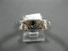 ANTIQUE 14KT WHITE GOLD 3D FLORAL CLASSIC FILIGREE MILGRAIN WEDDING RING #1056
