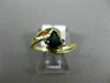 .52CT DIAMOND & AAA SAPPHIRE 14K YELLOW GOLD PEAR SHAPE INFINITY PROMISE RING