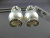 LARGE .40CT DIAMOND & AAA SOUTH SEA PEARL 18K WHITE GOLD TEAR DROP STUD EARRINGS