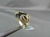 ESTATE WIDE 14KT YELLOW 13.07CT SMOKEY TOPAZ & DIAMOND FLOWER COCKTAIL RING