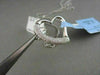 ESTATE .58CT DIAMOND 14KT WHITE GOLD OPEN MICRO PAVE HEART PENDANT & CHAIN