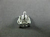 LARGE 1.54CT DIAMOND 14K WHITE GOLD 3D CLUSTER FILIGREE SCREW BACK STUD EARRINGS