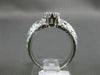 ANTIQUE .52CT DIAMOND 18K WHITE GOLD 3D FILIGREE SOLITAIRE ENGAGEMENT RING #6195