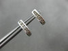 ESTATE .20CT DIAMOND 14KT WHITE GOLD 3D 5 STONE CLASSIC UMBRELLA STUD EARRINGS