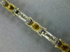 ESTATE LONG 1.0CT DIAMOND 14K WHITE & YELLOW GOLD 3D CLASSIC BOW TENNIS BRACELET