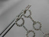 ESTATE LARGE 1.13CT DIAMOND 14K WHITE GOLD 3D MULTI SHAPE HANGING EARRINGS VS