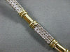 ESTATE 1.40CT DIAMOND 14KT WHITE & YELLOW GOLD BRACELET SIMPLY BEAUTIFUL #10120