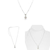 .89CT WHITE & MOCHA DIAMOND 18KT 2 TONE GOLD 3D PEAR SHAPE & ROUND HALO NECKLACE
