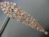 ESTATE EXTRA LARGE 18.98CT PINK DIAMOND 18KT ROSE GOLD CLUSTER HANGING EARRINGS