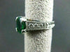 ESTATE 2.18CT DIAMOND & AAA COLOMBIAN EMERALD 14KT WHITE GOLD 3D ENGAGEMENT RING