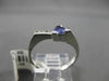 ESTATE .48CT DIAMOND & AAA TANZANITE 14KT WHITE GOLD TRILLION FUN COCKTAIL RING