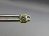 ESTATE .47CT ROUND DIAMOND 14KT YELLOW GOLD CLASSIC 4 PRONG STUD EARRINGS #7838