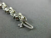 ANTIQUE 1.15CT ROUND CUT DIAMOND 14K WHITE GOLD CLASSIC CROSSOVER BRACELET #3150