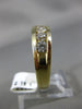ESTATE LARGE 1.61CT DIAMOND 14KT YELLOW GOLD 7 STONE CHANNEL ANNIVERSARY RING