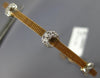 ESTATE .18CT DIAMOND 18K WHITE & ROSE 3D TRIPLE MOON FUN LOVE BANGLE BRACELET