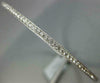 1.44CT DIAMOND 18KT WHITE GOLD ROUND FILIGREE MILGRAIN ETERNITY BANGLE BRACELET