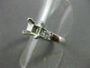 ESTATE .50CT DIAMOND 14KT WHITE GOLD SQUARE SEMI MOUNT ENGAGEMENT RING #1275
