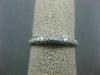 ESTATE .21CT DIAMOND 14KT WHITE GOLD 3D SEMI ETERNITY WEDDING ANNIVERSARY RING