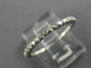 ESTATE .27CT DIAMOND 14K WHITE GOLD SEMI ETERNITY WEDDING ANNIVERSARY RING 25722