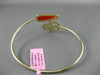 ESTATE .68CT CHOCOLATE FANCY DIAMOND & AAA AGATE 14K YELLOW GOLD BANGLE BRACELET