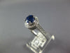 1.75CT DIAMOND & AAA SAPPHIRE 18KT WHITE GOLD CLASSIC ROUND HALO ENGAGEMENT RING