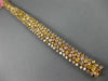 ESTATE LARGE GIA 24.03CT MULTI COLOR FANCY DIAMOND 18K ROSE GOLD TENNIS BRACELET