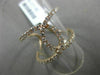 ESTATE WIDE .64CT DIAMOND 18KT ROSE GOLD 3D OPEN LOVE KNOT INFINITY LOVE RING FG