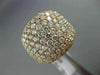 ESTATE LARGE 3.18CT DIAMOND 18KT ROSE GOLD PAVE CLASSIC WEDDING ANNIVERSARY RING