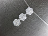 1.15CT DIAMOND 14KT WHITE GOLD ROUND FLOWER INTERCHANGEABLE FUN FLOATING PENDANT