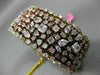 GIA WIDE & LONG 33.81CT PINK DIAMOND 18K ROSE GOLD 3D MULTI ROW TENNIS BRACELET