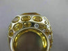 ESTATE LARGE 23.08CTW DIAMOND & AAA YELLOW TOPAZ 14KT YELLOW GOLD ETOILE RING