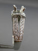 ESTATE .50CT ROUND DIAMOND 14KT WHITE GOLD 3D 4 PRONG SEMI MOUNT ENGAGEMENT RING