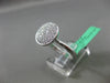 ESTATE LARGE .40CT DIAMOND 18KT WHITE GOLD 3D CLUSTER CIRCULAR CLASSIC RING