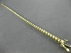 ESTATE LONG 3.10CT DIAMOND 14K YELLOW GOLD CLASSIC TENNIS BRACELET W/SAFETY LOCK