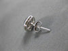 ESTATE .36CT PRINCESS DIAMOND 14KT WHITE GOLD 3D SQUARE INVISIBLE EARRINGS #7763