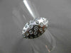 ANTIQUE .65CT ROUND DIAMOND 14KT WHITE GOLD FILIGREE ETOILE MATTE RING #21031