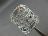 ESTATE EXTRA LARGE 3.50CT DIAMOND 18KT WHITE GOLD 3D OPEN FILIGREE FLOWER RING