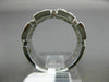ESTATE .60CT DIAMOND 14K WHITE GOLD 3D HEXAGON INFINITY WEDDING ANNIVERSARY RING