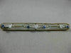 ANTIQUE LARGE .22CT OLD MINE DIAMOND & SAPPHIRE 14KT 2 TONE GOLD FILIGREE BROOCH