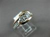 ESTATE .80CT DIAMOND 14KT WHITE & ROSE GOLD 3D TWO STONE LOVE KNOT PROMISE RING