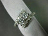 ESTATE 1.0CT ROUND DIAMOND 14KT WHITE GOLD 3D TWO STONE CRISS CROSS LOVE RING